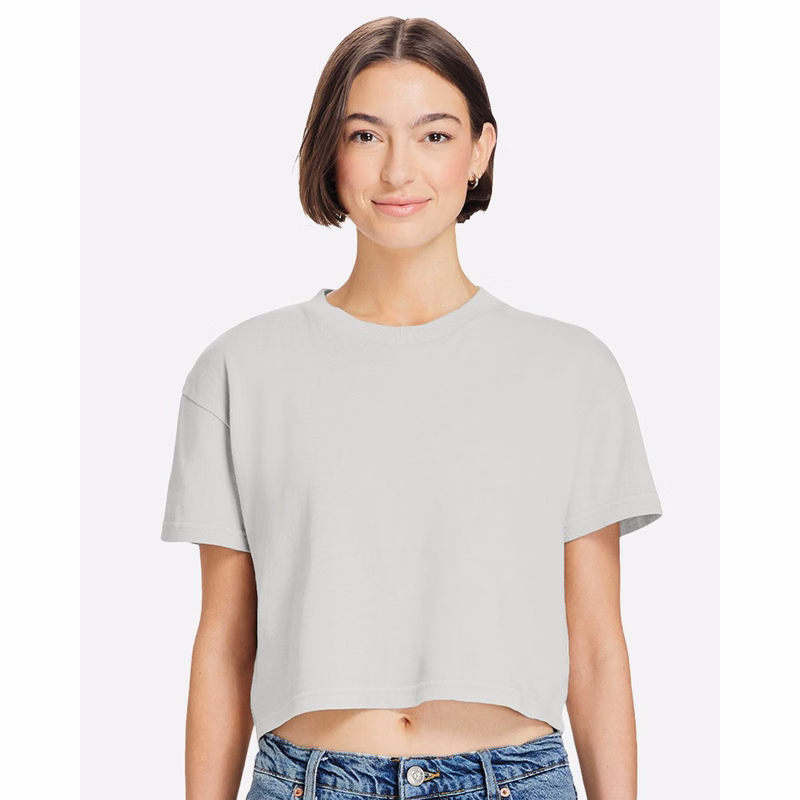 Women's Garment-Dyed Urban Cropped Tee - LS86000GD