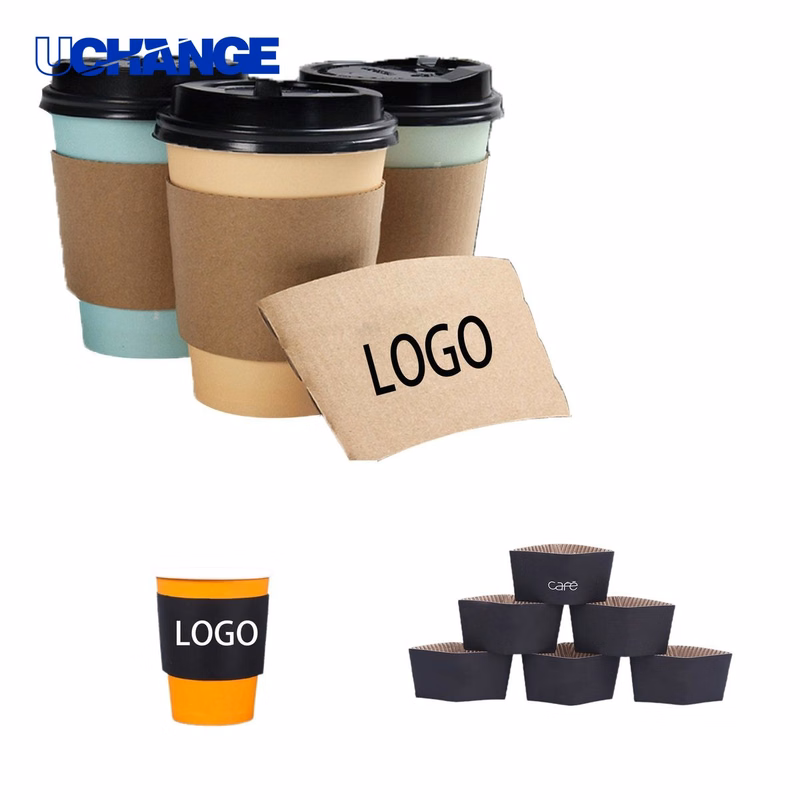 Disposable Corrugated Coffee Cup Cover Sleeve