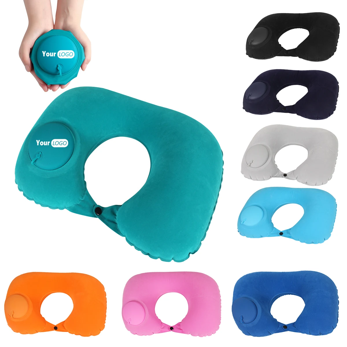 Inflatable U-shaped Travel Neck Pillow MOQ20 1