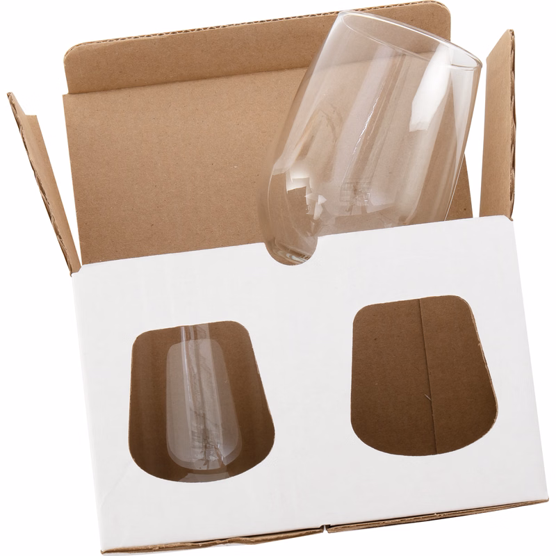 2 pack white box - stemless