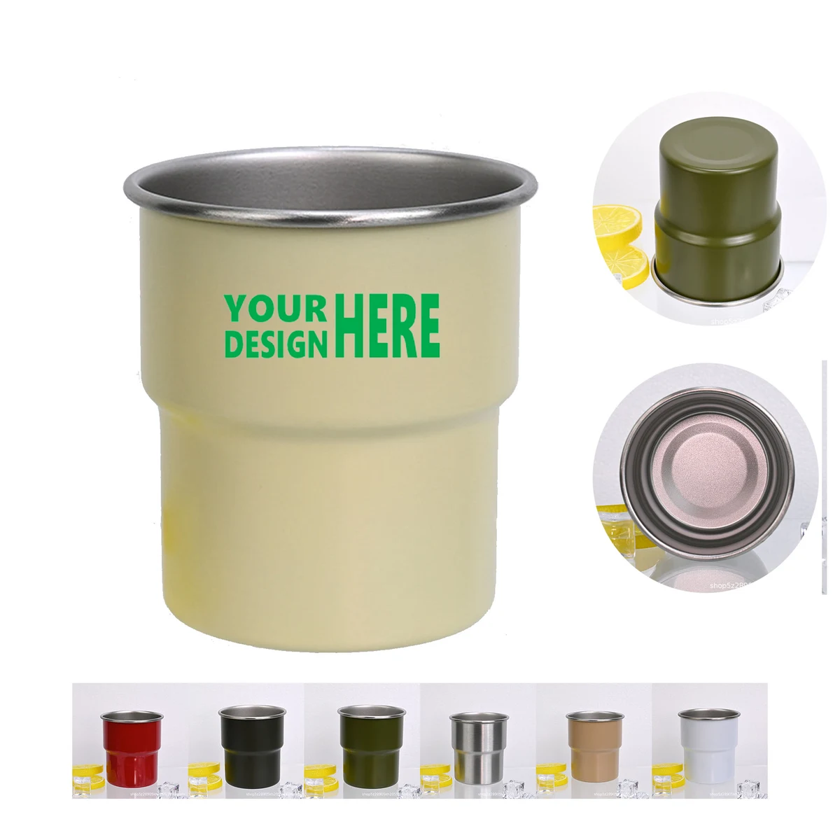 MOQ 100 pcs 10 Oz Aluminum Cup 1