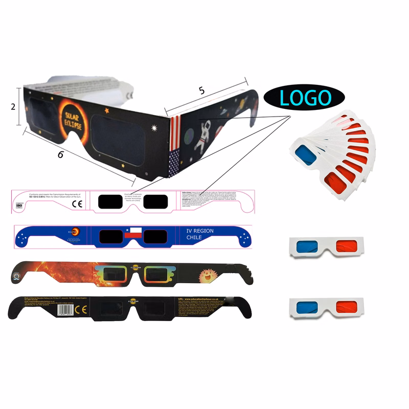 Total Solar Eclipse 3d Paper Embossed Glasses