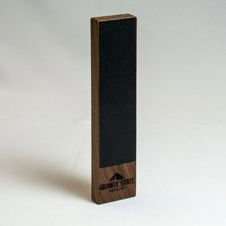 Wooden Rectangle Beer Tap Handle with Chalk Surface 1