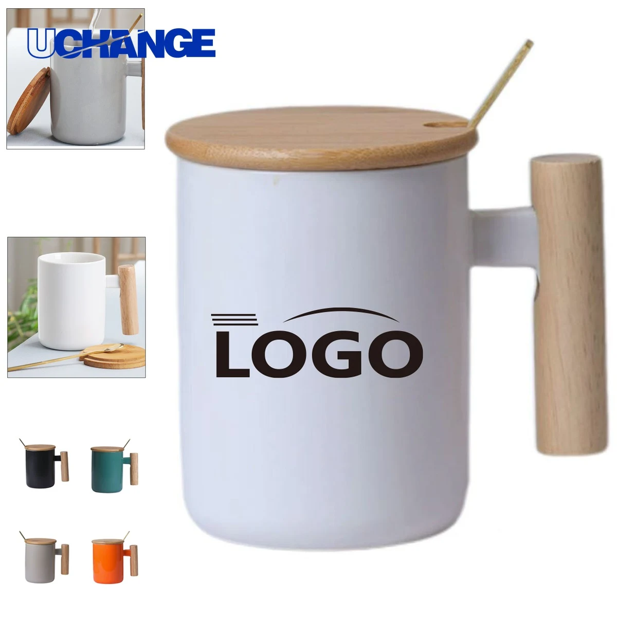 Thermos Container with Thermometer, custom water bottle with logo imprint 1