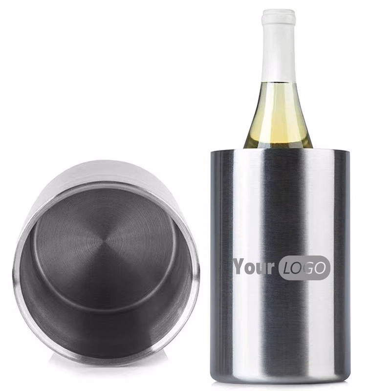 Stainless Steel Double Layer Ice Bucket