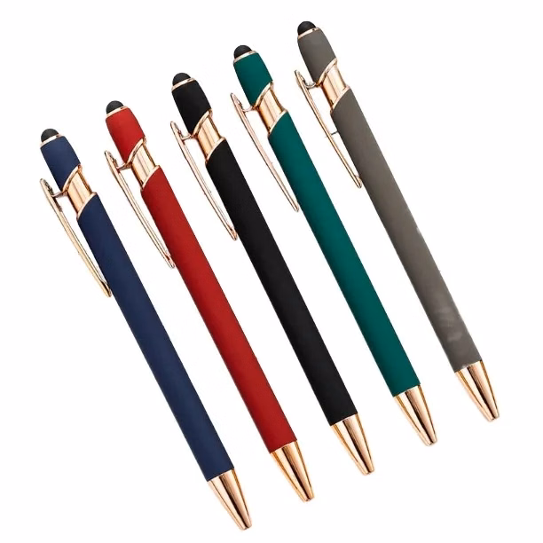 Pressing A Metal Ballpoint Pen