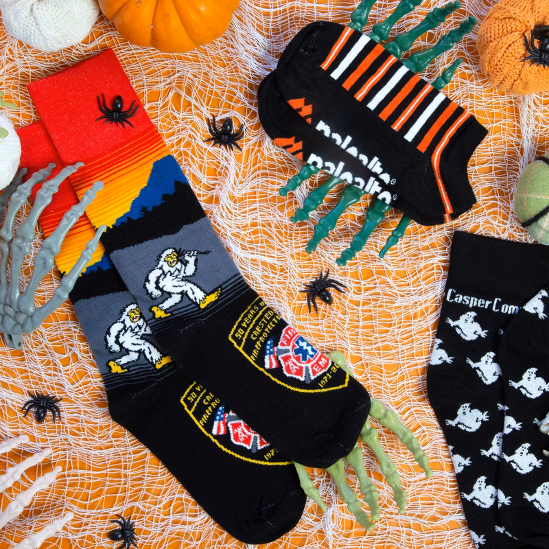 Athletic Halloween Socks - Spooky Sportswear for October Training - American Made