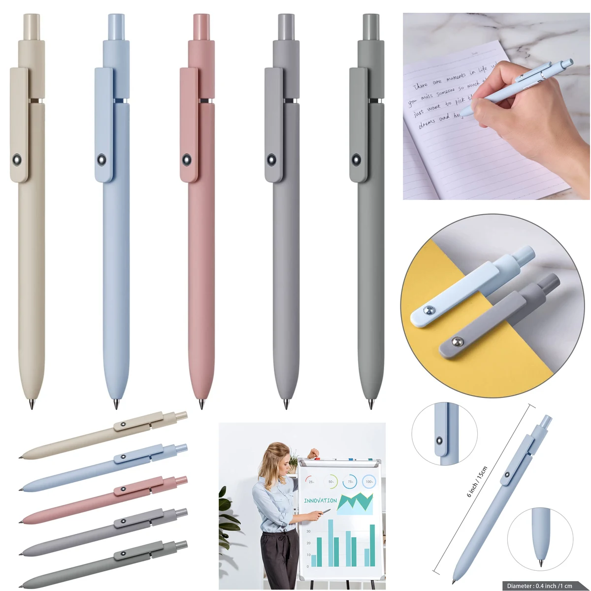 Fine Point Retractable Roller Ball Pen 1