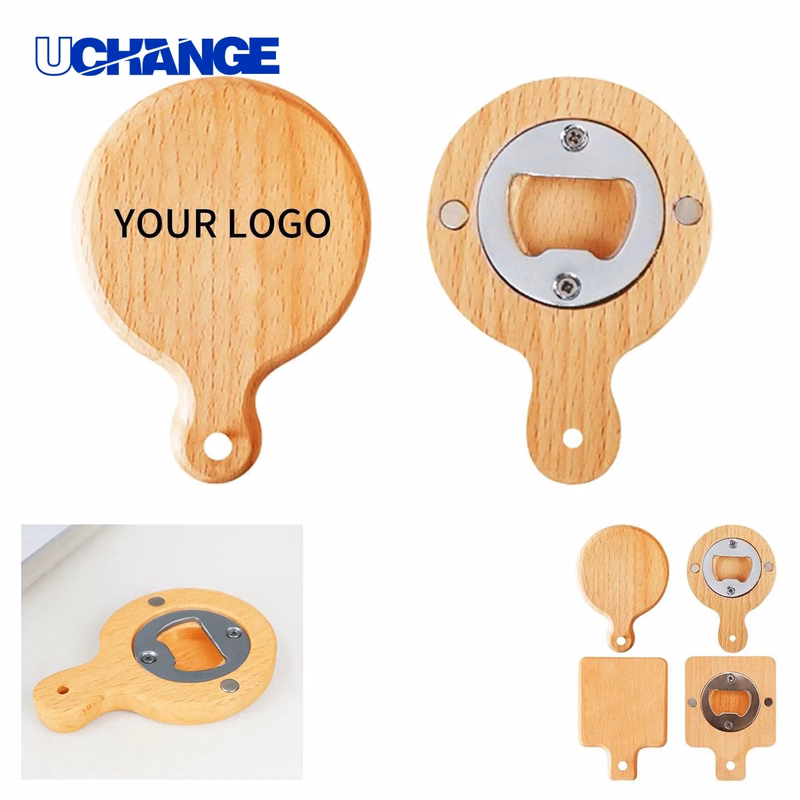 Bottle Opener Tool Wooden Rust Resistant with Magnet