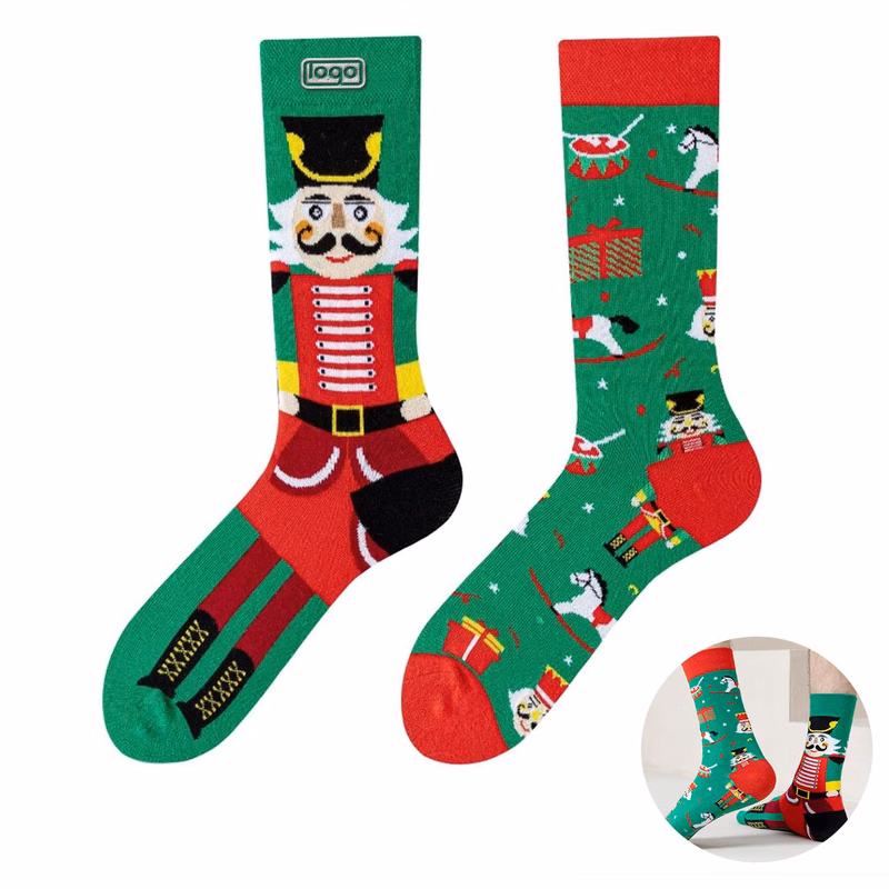 Christmas Creative Jacquard Cotton Socks