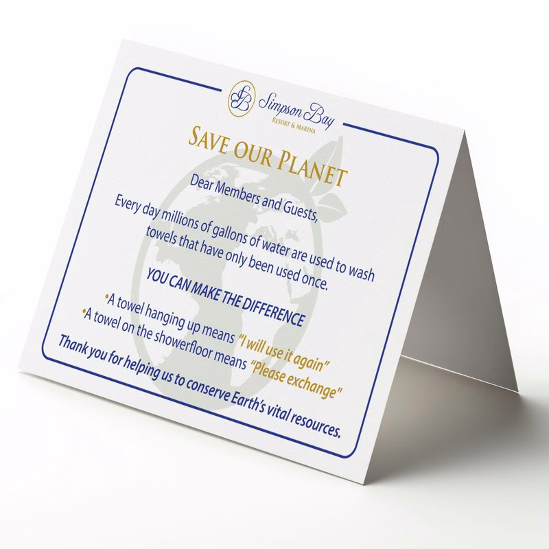 Tent Sign, 6" x 4" (Flat Size)