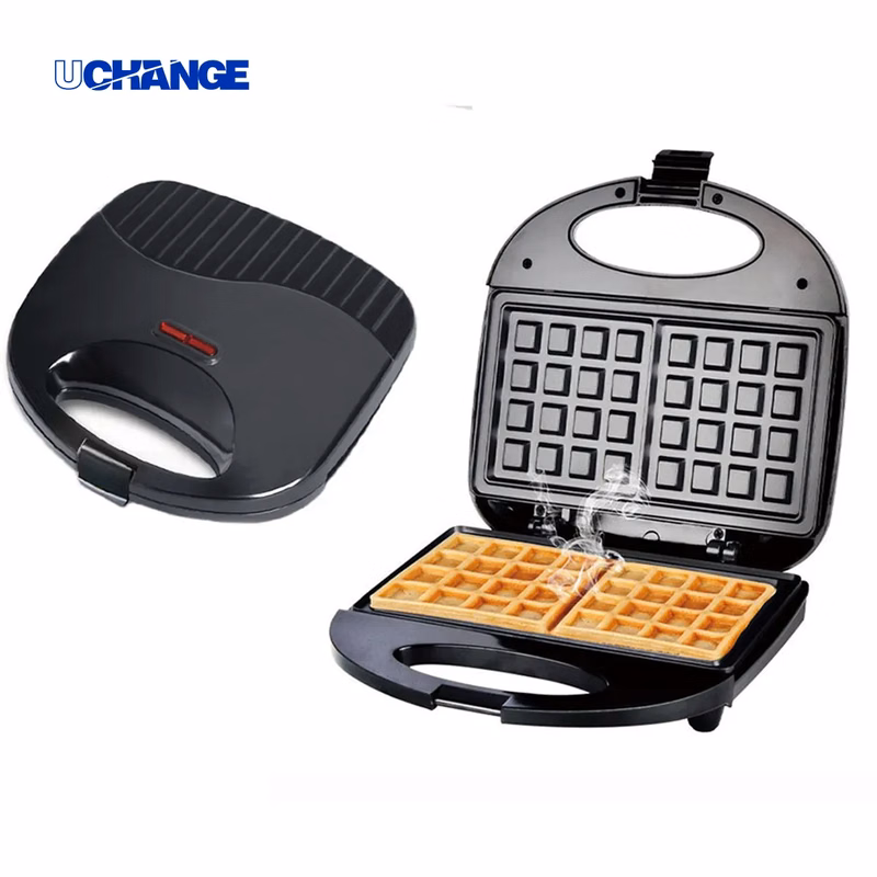 Nonstick Compact Waffle Maker With Indicator Lights