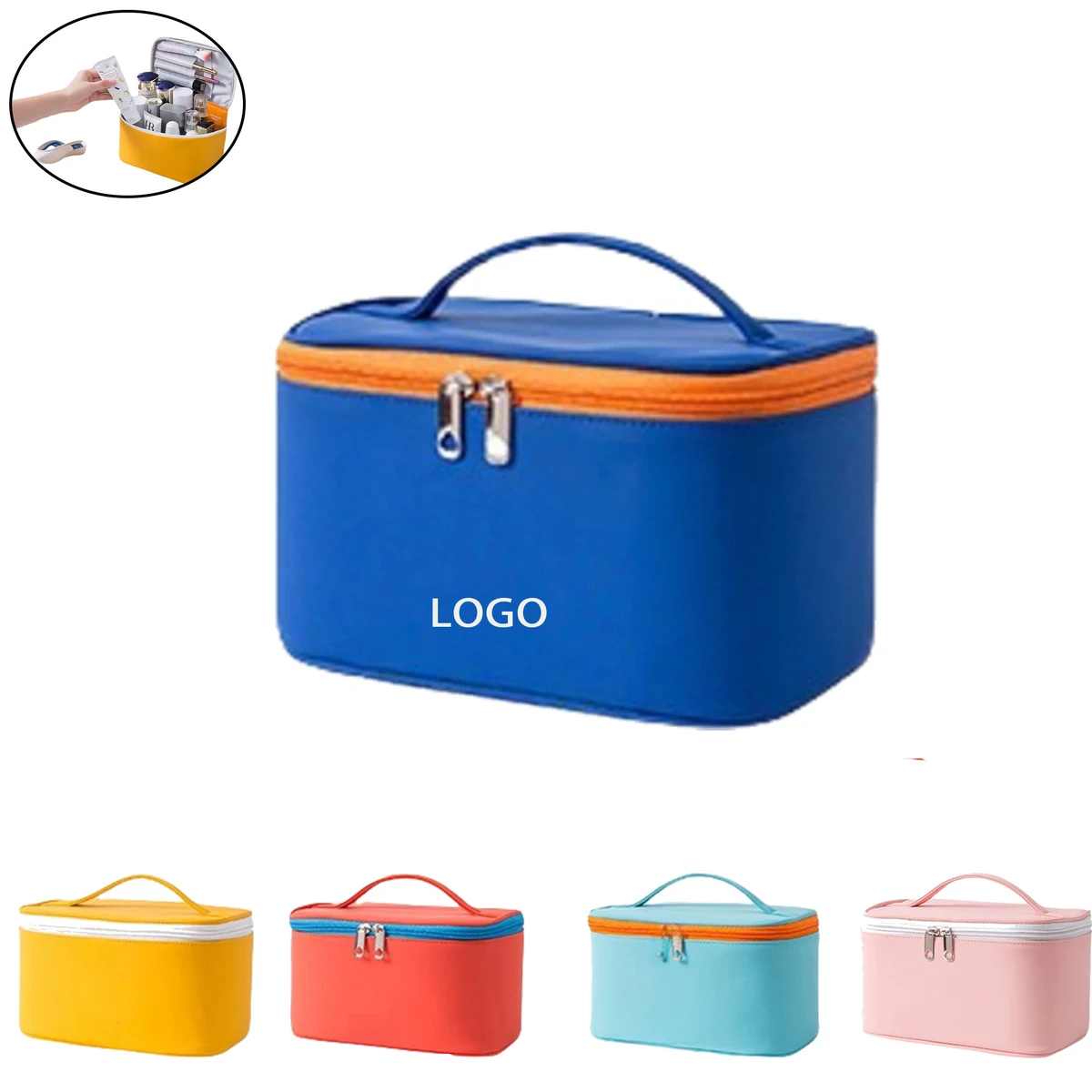 Large Capacity Cosmetic Organizer with Handle 1