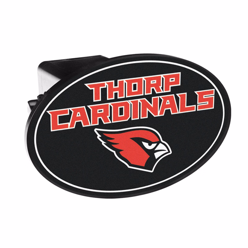 5" x 3 1/4" Oval Hitch Cover, Full Color Laminated Decal