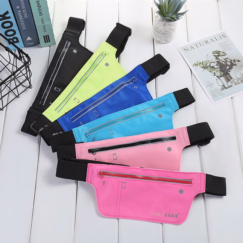 Slim waterproof running fanny pack