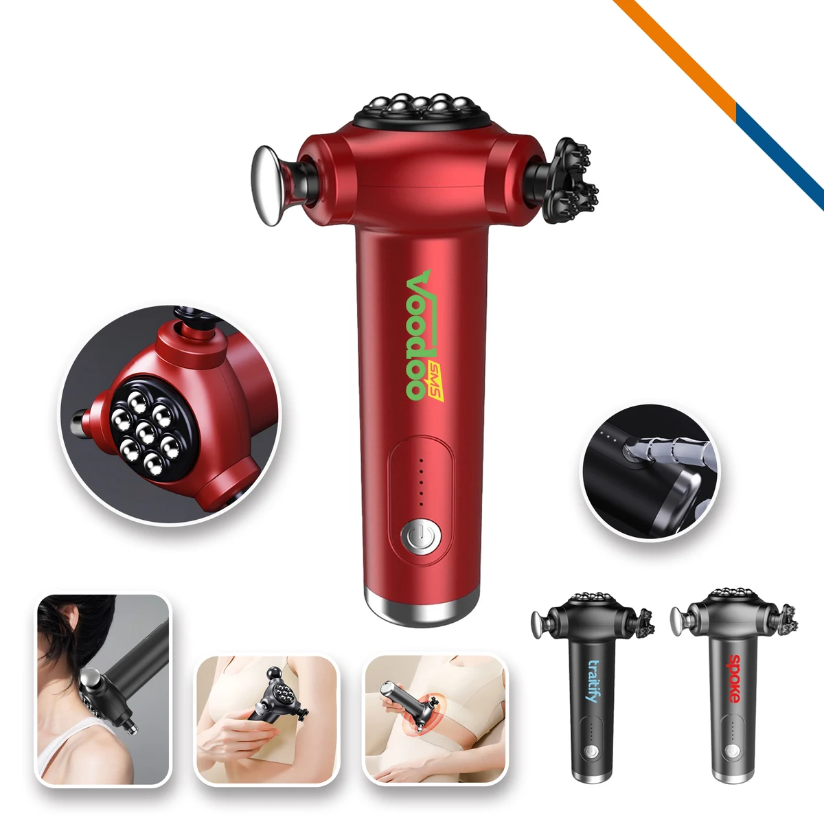 Blonfer Three Heads Massage Gun 1