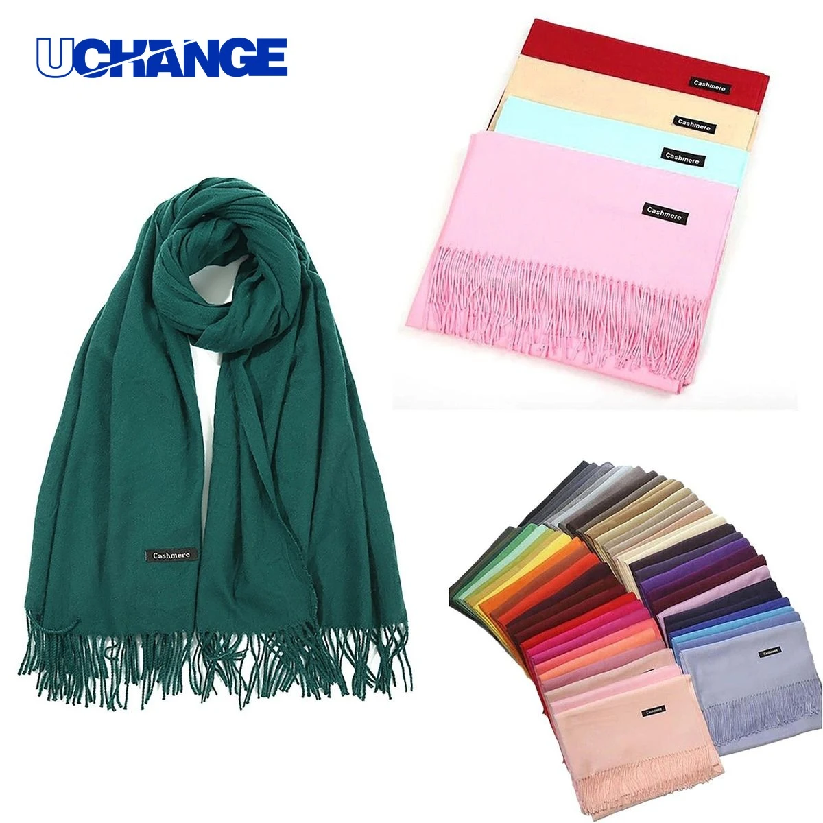 Cashmere Fringe Scarf 1