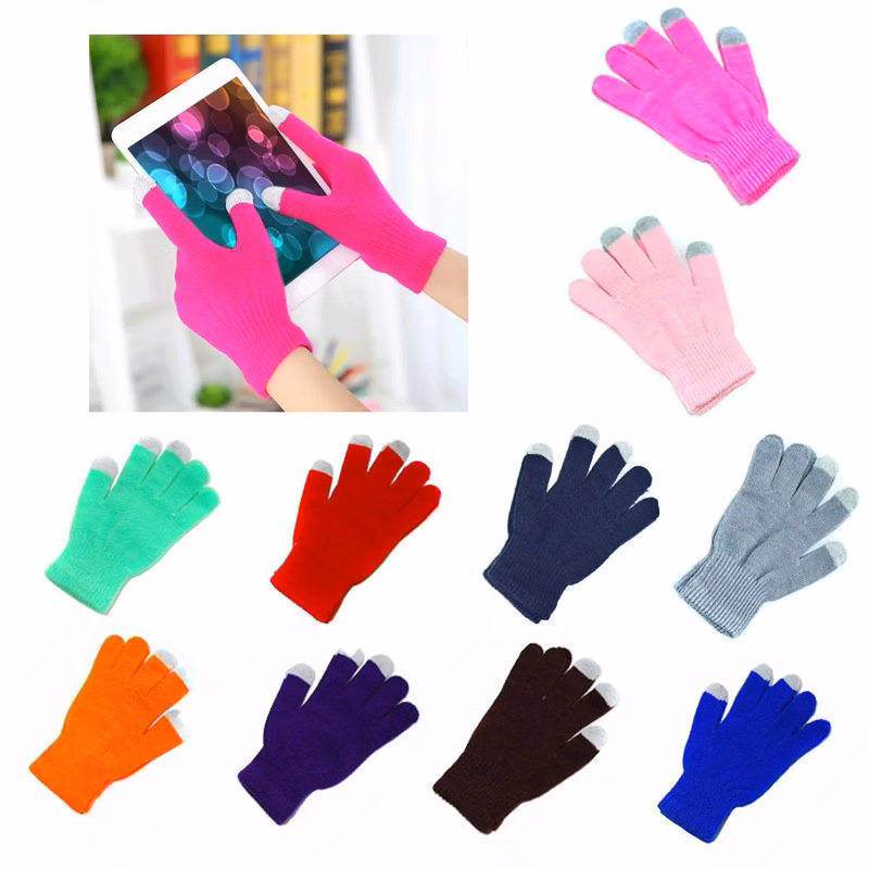 Touchscreen Warm Winter Knit Gloves  MOQ 100PCS"
