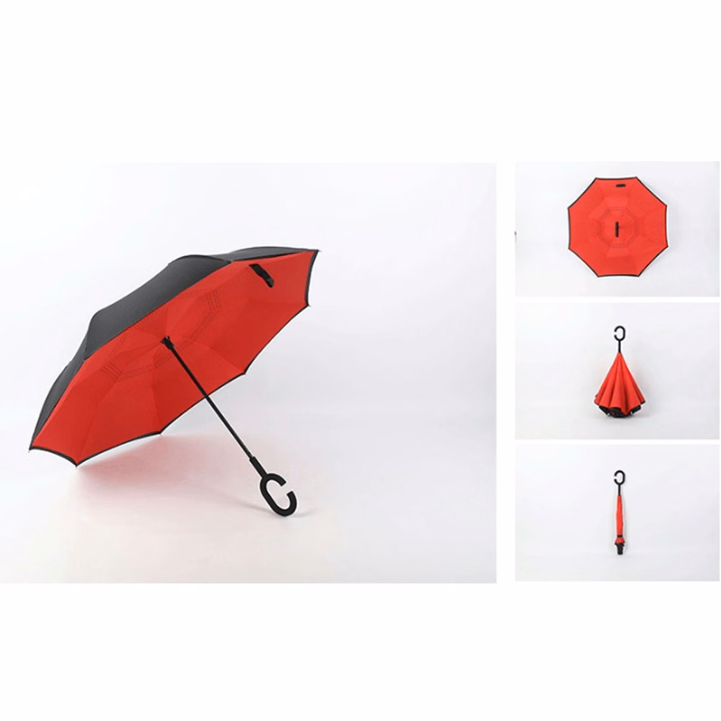 Promotional C Handle Reverse Inverted Umbrella Upside Down