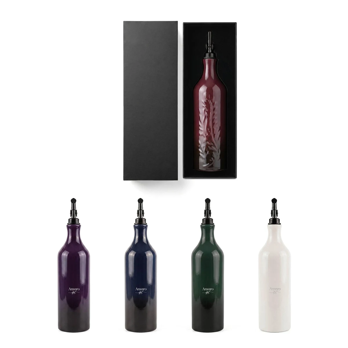 Amaro 600 Ml / 20.3 Oz Ceramic Olive Oil Dispenser 1
