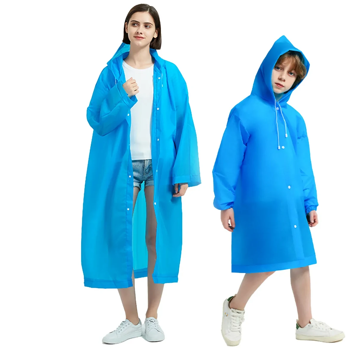 Reusable EVA Raincoat For Kids & Adults 1