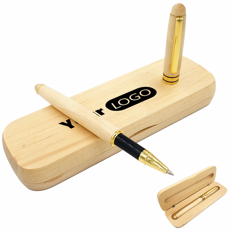 Bamboo Wood Signature Pen Set
