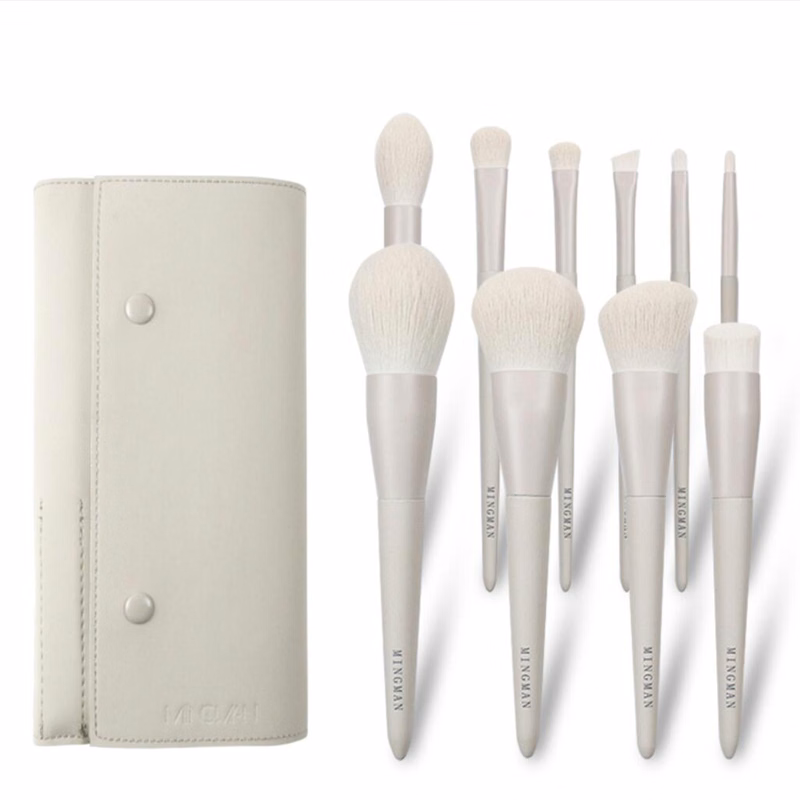 10PCS Cosmetic Makeup Brush Kit with pouch