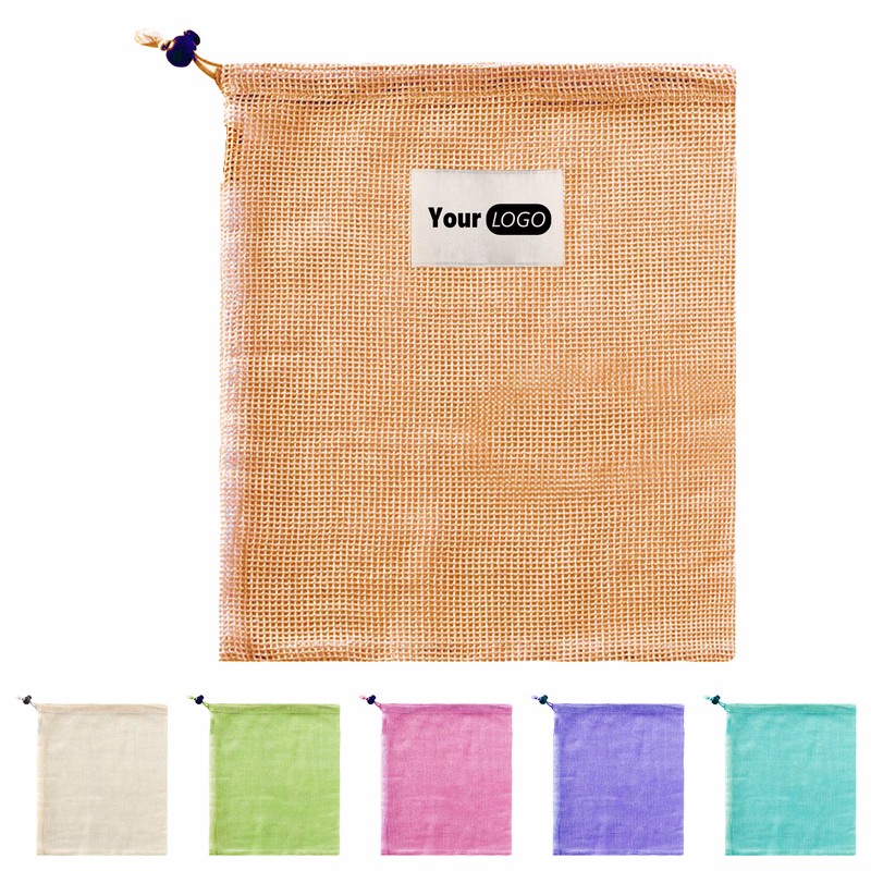 Cotton Durable Mesh Drawstring Bag For Everyday Use
