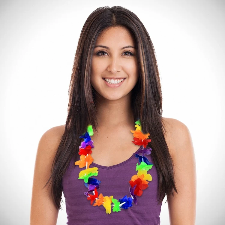 Rainbow Lei - 40" 1