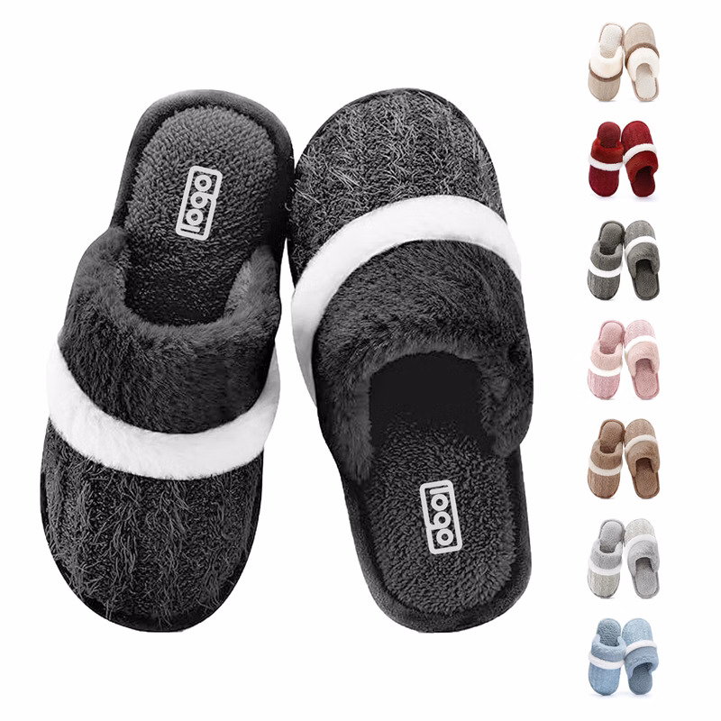 Fleece Lined Non Skid Slippers