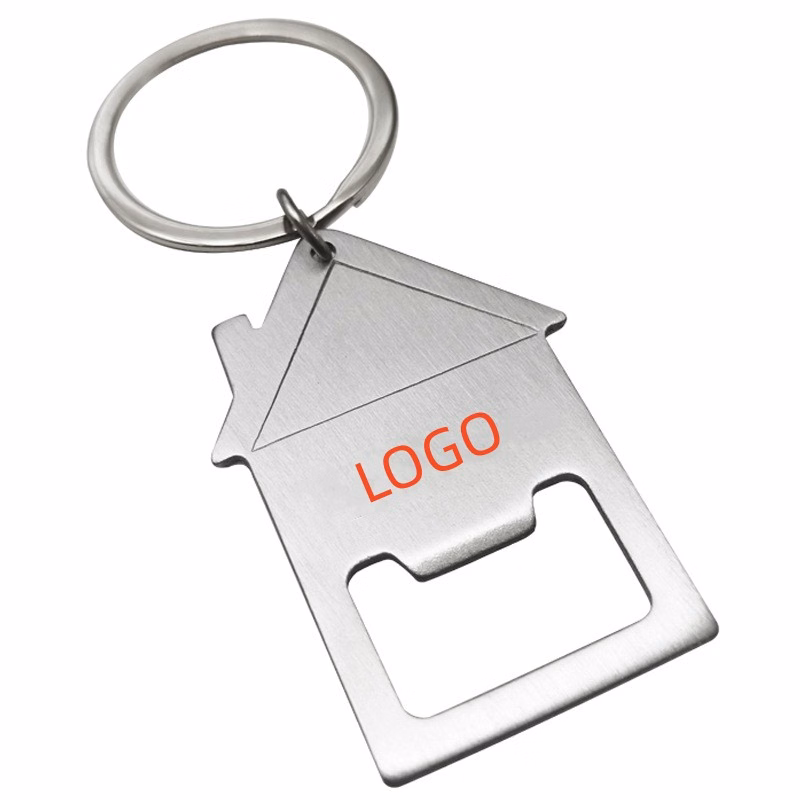 House Shape Bottle Opener Keychain
