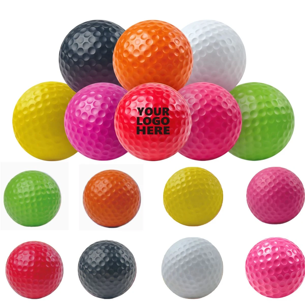 Colorful Mini Golf Shape Stress Relief Ball 1