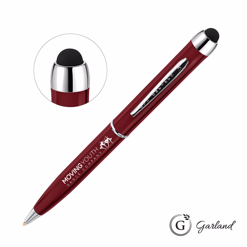 Garland® Stylus High Gloss Ballpoint Twist Pen - Chrome