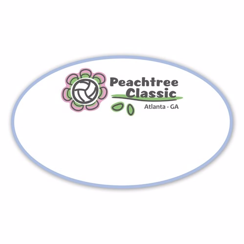 Full Color 50 Mil Name Badge (3"X5") Oval