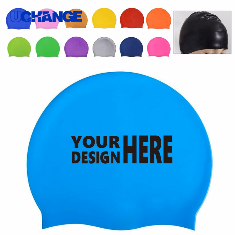Durable Silicone Swim Cap for Swimming