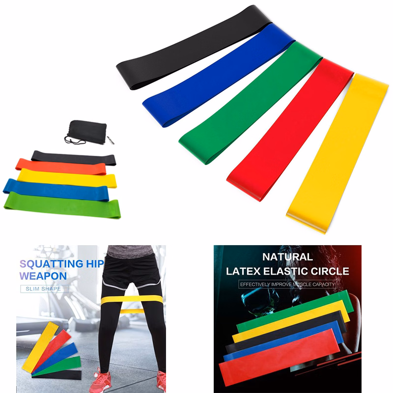 Resistance Loop Exercise Bands with Carry Bag, Set of 5