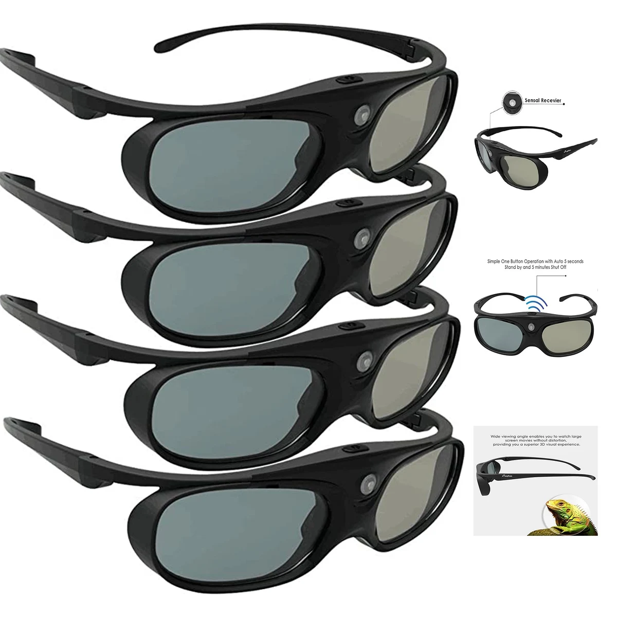 Rechargeable Shutter 3D Glasses 1