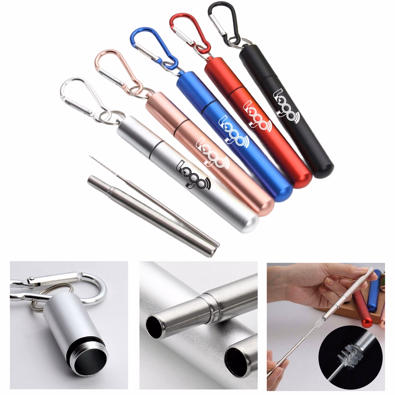 Portable Stainless Steel Telescopic Straw