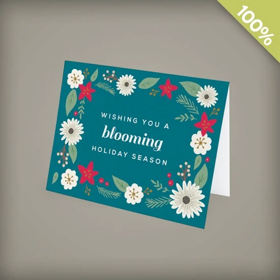 Blooming Holiday Business Holiday Cards 1