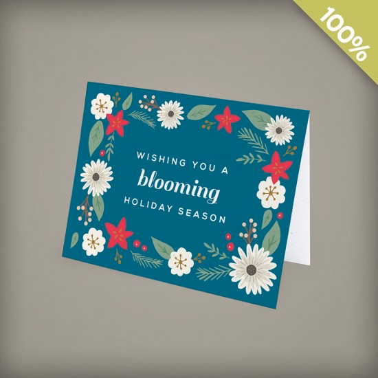 Blooming Holiday Business Holiday Cards