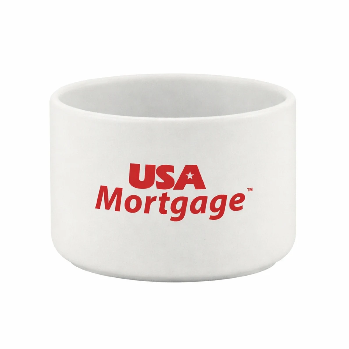 2oz White Ceramic Container 1