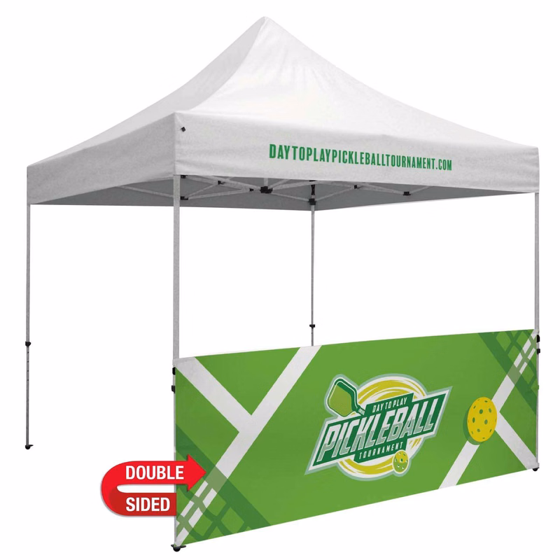 10' Deluxe Tent Half Wall Kit (UV-Printed, Double-Sided)