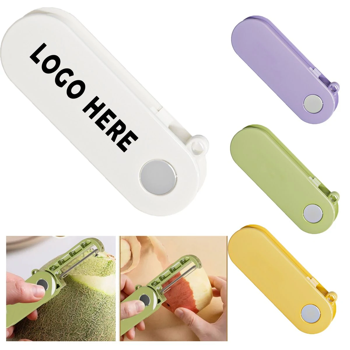 Custom Single-Color Logo Folding Storage Kitchen Peeler 1