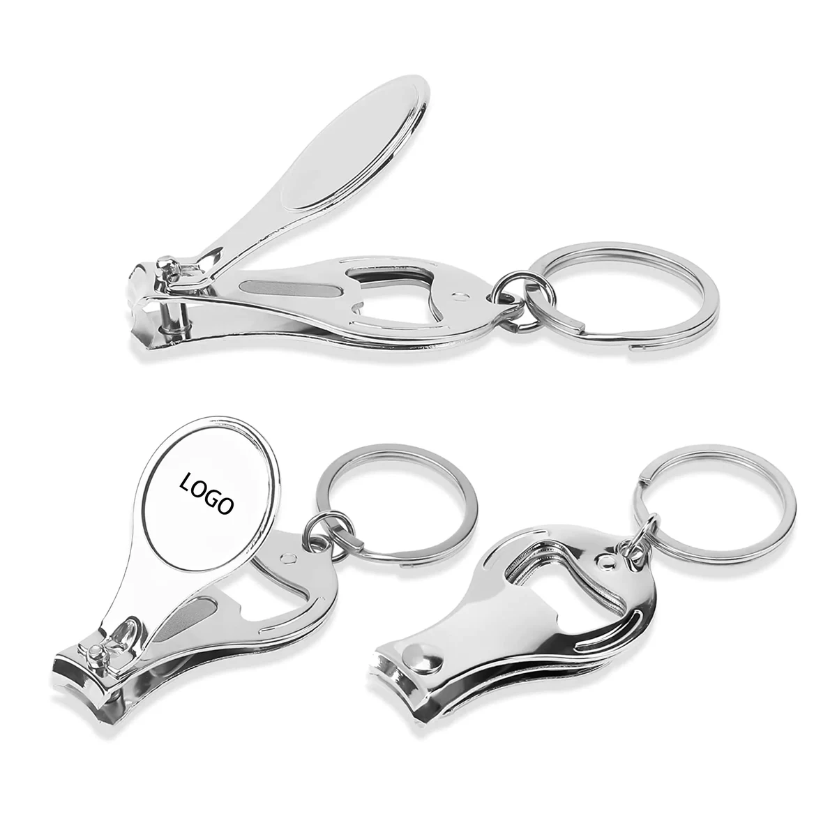 MOQ 50pcs Stainless Steel Multifunctional Nail Clippers 1