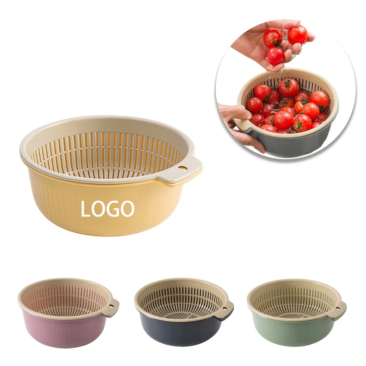 Double-layer Washing Basket 1