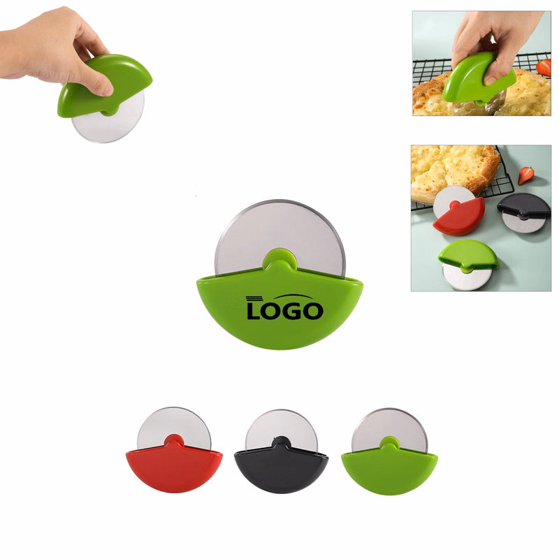 Kitchen Round Roller Pizza Cutter Wheel Knife With Your Logo