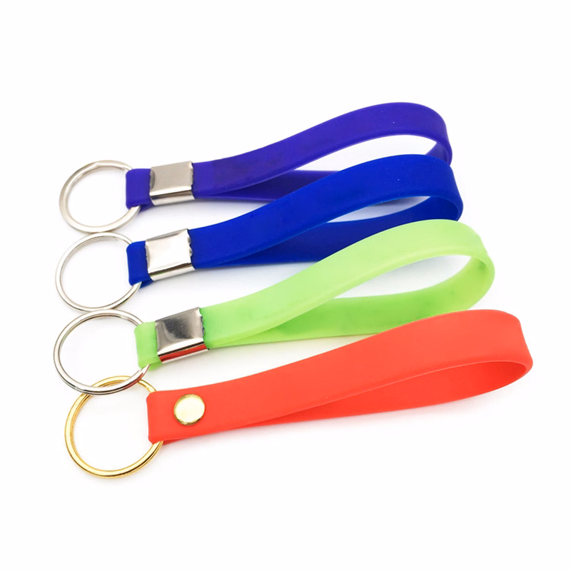 Silicone Wristband Bracelet with keyring