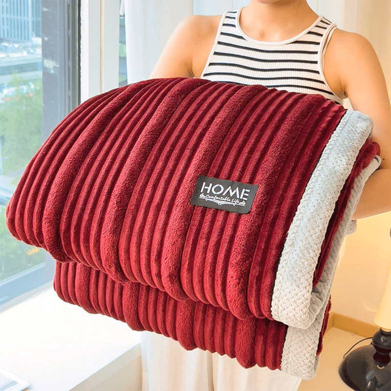 polyester solid color super soft Velvet Flannel blanket