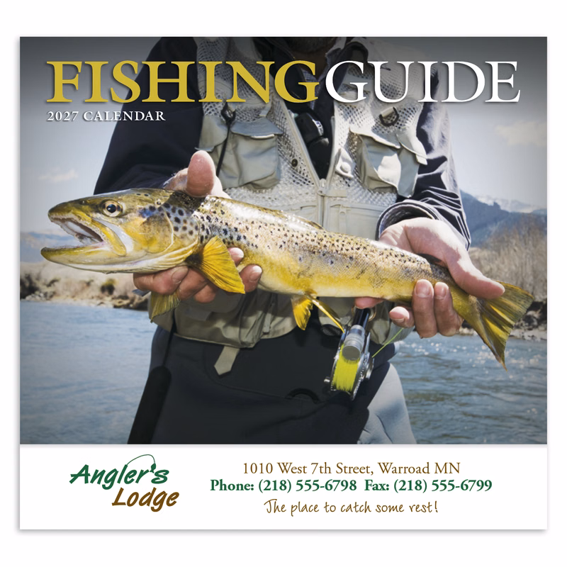 HotLine® Products Fishing Guide Appointment Calendar - Stapled