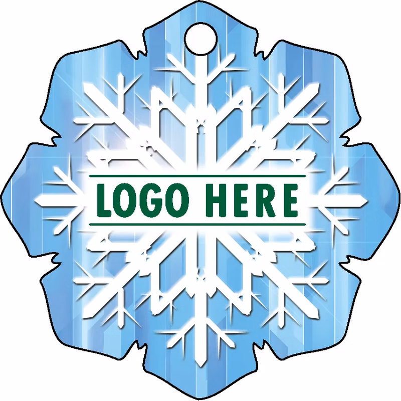 1/4" Recycled Wood Ornaments-Snowflake 4